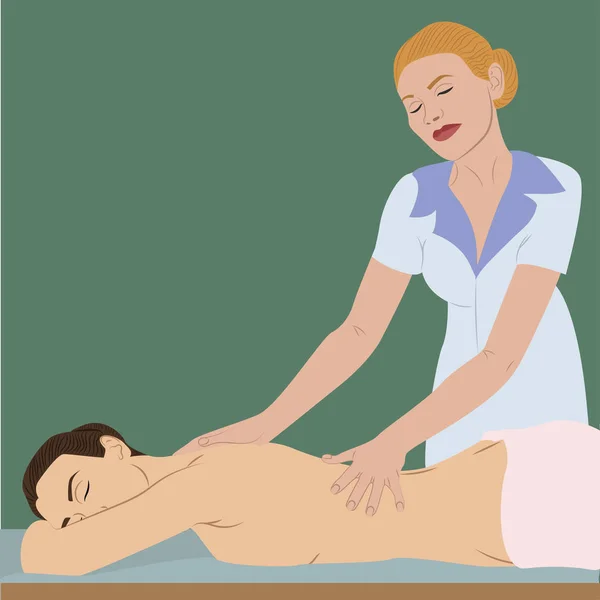 Vrouw Die Massage Doet — Stockfoto