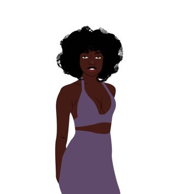 Afrikalı bir kadının görüntüsü