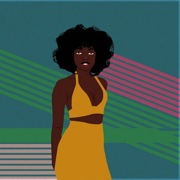 Illustration African Woman — 스톡 사진