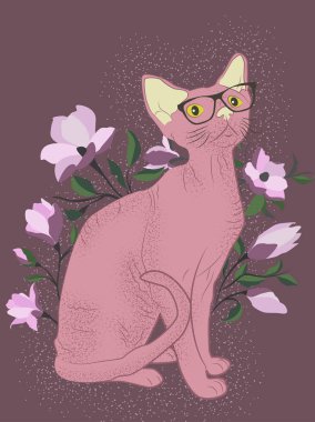 Sfenks adında bir kedinin çizimi.