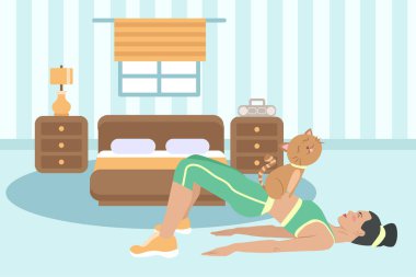 Kalçalar için egzersiz - kalça köprüsü