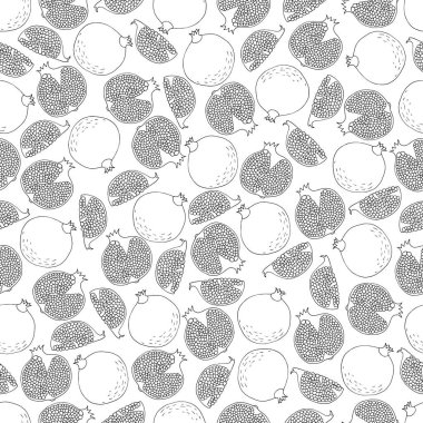 Renkli kitap Duvar Kağıdı Kusursuz desenli meyve nar