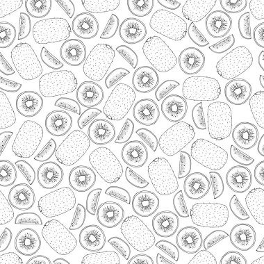 Renklendirme kitabı, stres önleyici, dikişsiz duvar kâğıdı ve kivi.