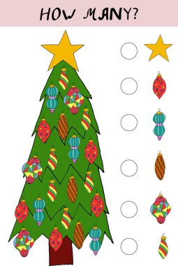 Noel temalı anaokulu eğitimi üzerine çocuk bulmacası