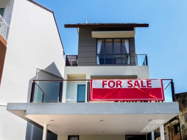 SINGAPORE, 15 MARCH 2019 - Low angle view front view of a house  clipart