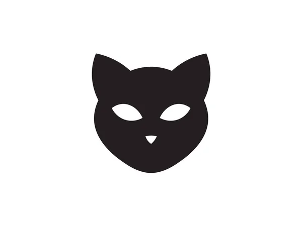 Icono de gato aislado sobre fondo blanco . — Vector de stock