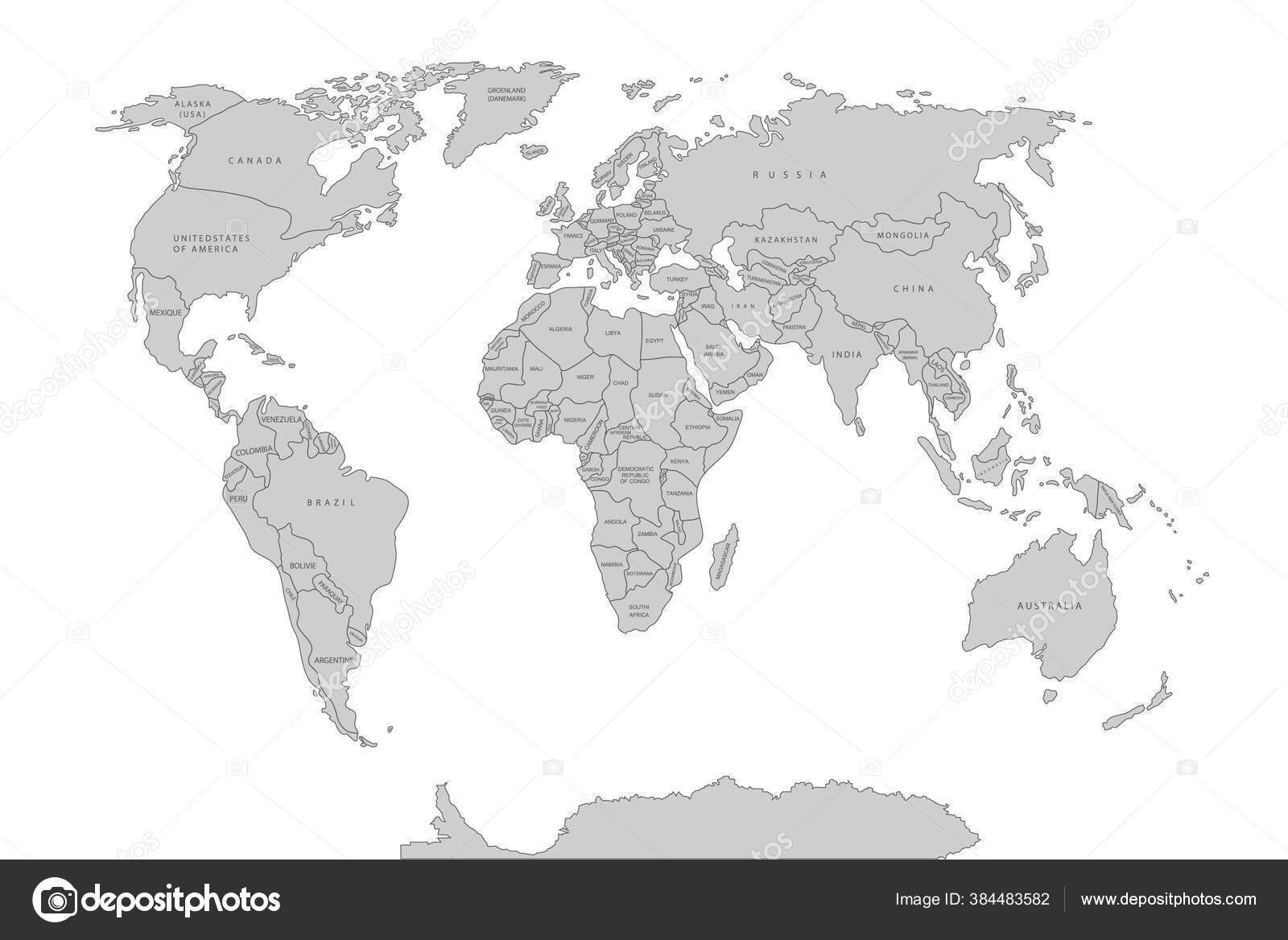 图创网-PPT模板-素材-设计模板, 创意&设计&办公世界地图Ai矢量各国家分布地图-PPT模板-图创网