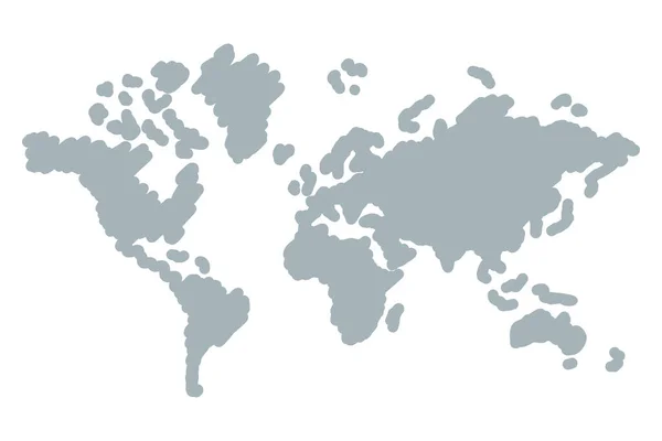 세계의 정치적 지도는 바탕에 있습니다 나라들 일러스트 — 스톡 벡터