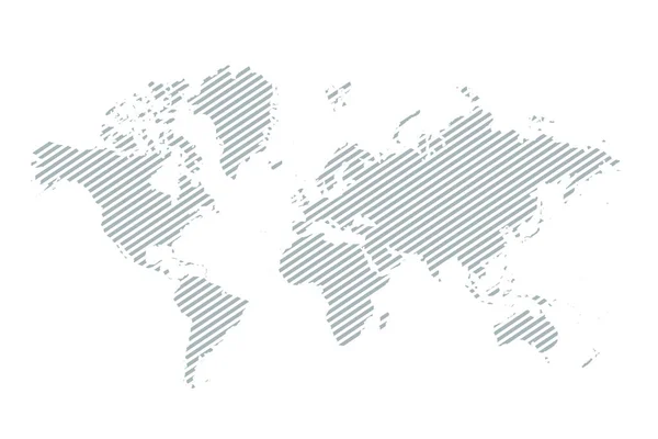 World Map Paper Mapa Político Del Mundo Sobre Fondo Gris — Vector de stock