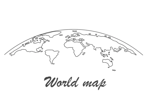 World Map Paper Mapa Político Del Mundo Sobre Fondo Gris — Archivo Imágenes Vectoriales