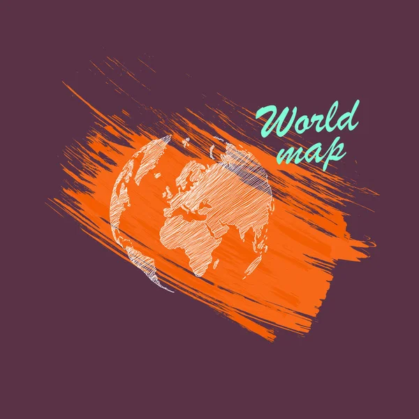 Barevná Mapa Světa Politická Mapa Světa Jasném Pozadí Země Barevná — Stockový vektor