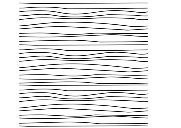 Nakreslené Čáry Doodle Vzor Pozadí Pruh Černá Bílá Vodorovné Pruhy — Stockový vektor
