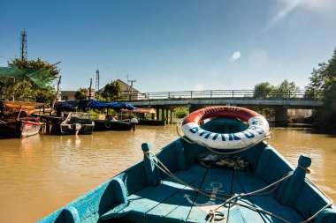 Vilkove Tuna nehri üzerinde Balıkçı tekne, Ukrayna