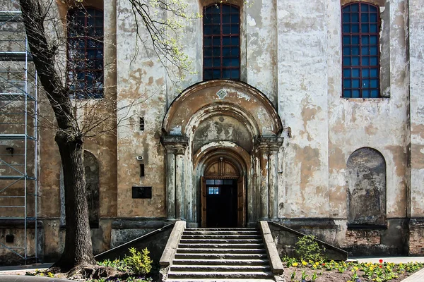 Parede velha da catedral em Vilnius — Fotografia de Stock