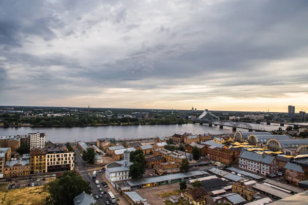 Skyline Panoramablick Riga, Lettland — Stockfoto