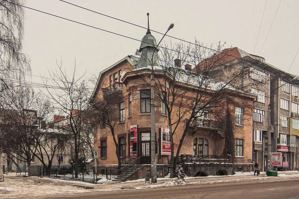 Rua em Ivano-Frankivsk — Fotografia de Stock