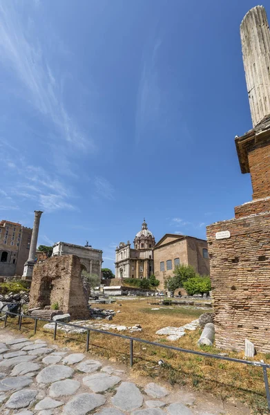 Rom Italien Augusti 2018 Visa Forum Romanum Shot Sommardag — Stockfoto