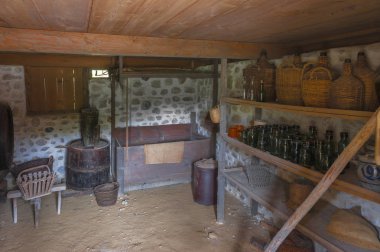 Hofstetten bei Brienz, İsviçre - Nisan 2017: ziyaret Ballenberg Açık Hava Müzesi