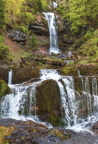 Malerischer Giessbach Wasserfall Brienz Schweiz — Stockfoto