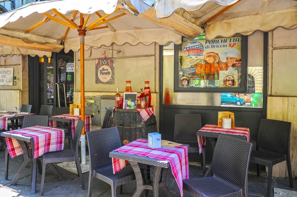 Rome Italy August 2017 Nice Street Cafe — Stock Photo, Image