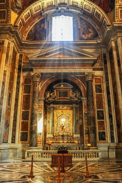Vaticania Agosto 2017 Uno Los Altares Catedral San Pedro — Foto de Stock