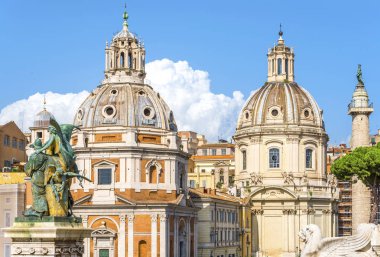 Rome, İtalya - Ağustos 2017: monumentality Roma şehir