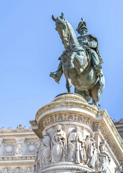 Rome Italie Août 2017 Monument Vittorio Emanuele Sur Piazza Venezia — Photo
