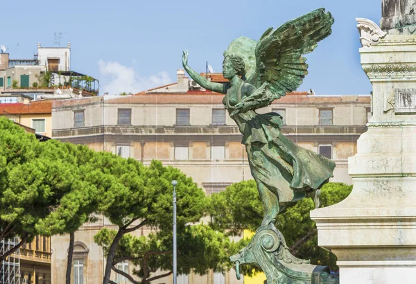 Rom Italien Augusti 2017 Konstnärliga Fragment Från Piazza Venezia — Stockfoto