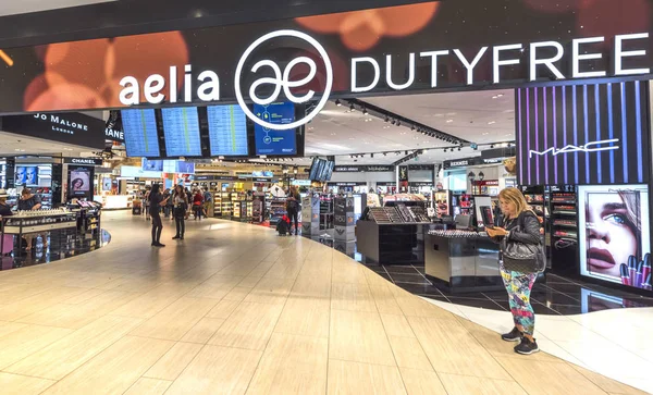 Rome Italië Augustus 2017 Belastingvrije Winkels Internationale Luchthaven Van Fiumicino — Stockfoto