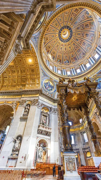 Roma Itália Agosto 2017 Altar Mor Catedral São Pedro — Fotografia de Stock