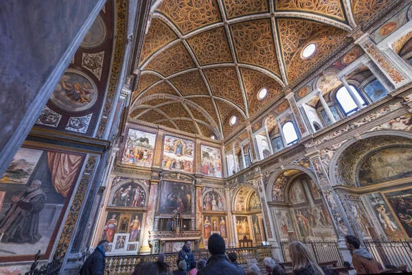 Milan Italie Décembre 2017 Intérieur Impressionnant Église San Maurizio — Photo