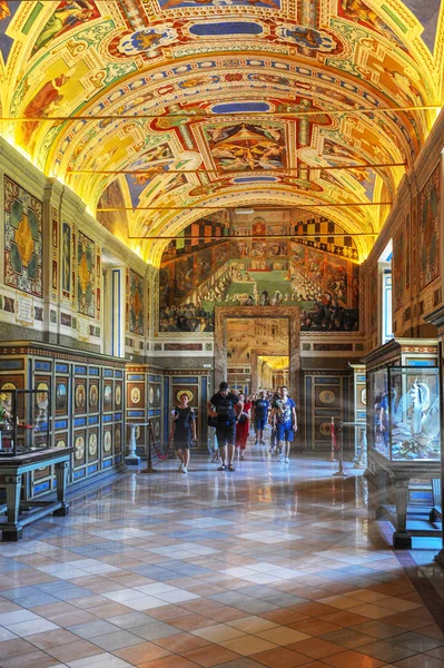 Vaticano Agosto 2017 Nos Corredores Dos Museus Vaticano — Fotografia de Stock