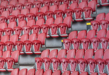 Milan, İtalya - Aralık 2017: San Siro Stadyumu'nun tribünleri