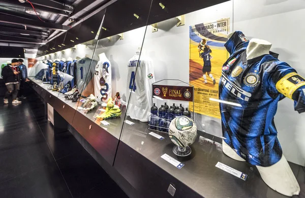 Milano Italia Dicembre 2017 Visita Museo Milan Inter Allo Stadio — Foto Stock