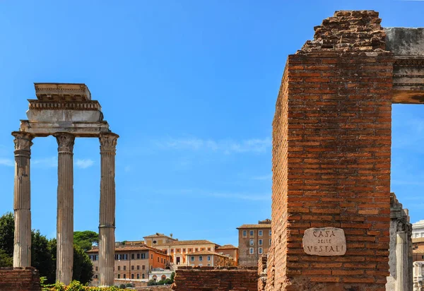 Rom Italien Augusti 2017 Syn Templet Venus Genetrix Och Ruinerna — Stockfoto