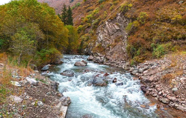 Dağ Nehir Bölgesinde Almatı Kazakistan — Stok fotoğraf
