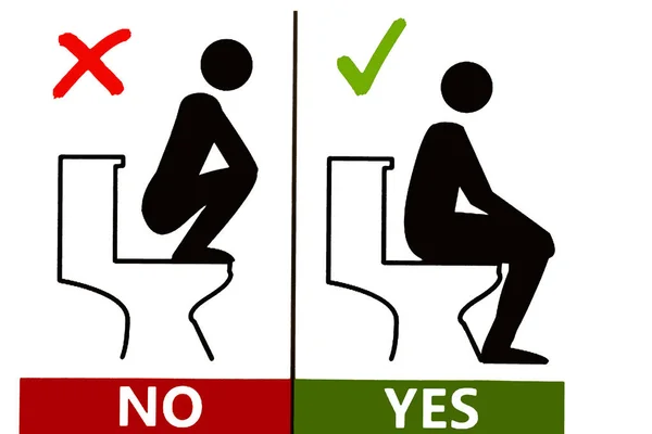 Behavior Rules Public Toilet — Stock Photo, Image