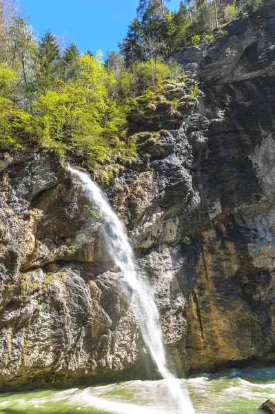 Wasserfall Der Aare Schlucht Schweiz — Stockfoto