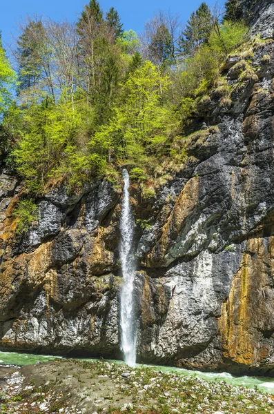 Vattenfall Ravinen Aare Schweiz — Stockfoto