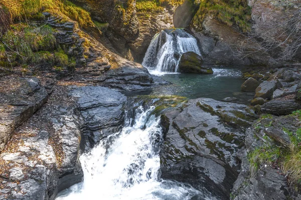 Malerische Kaskaden Den Schweizer Alpen — Stockfoto