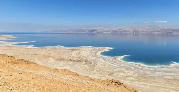 Döda Havet Kusten Solig Dag Israel — Stockfoto