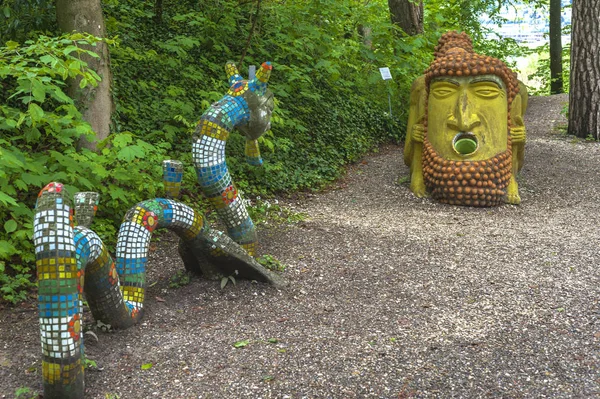 Dietikon Schweiz Mai 2017 Ausgefallene Statuen Bruno Weber Park — Stockfoto