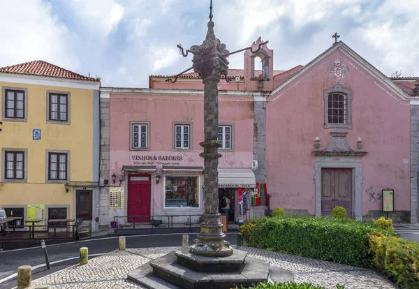 Sintra Portugal Abril 2018 Uma Das Praças Cidade — Fotografia de Stock