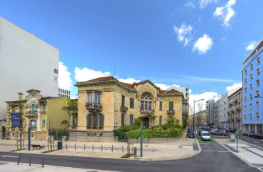 Lizbon, Portekiz - Nisan 2018: şehirde dolaşmak