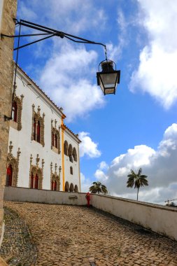 Sintra, Portekiz - Nisan 2018: Ulusal sarayda parçalı görünüm
