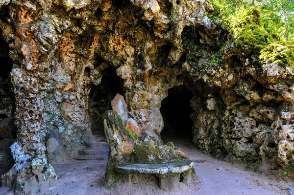 Sintra Portugalia Kwiecień 2018 Grottos Quinta Regaleira — Zdjęcie stockowe