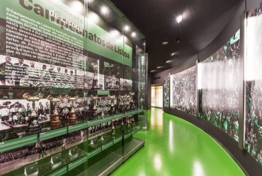 Libon, Portekiz - Nisan 2018: Jose Alvalados arena müzesini ziyaret etmek