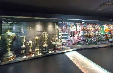 Libon, Portekiz - Nisan 2018: Jose Alvalados arena müzesini ziyaret etmek