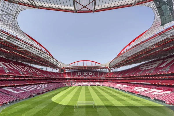 Libon Portugal Abril 2018 Visitando Estadio Luz Estadio Oficial Del Imagen de stock