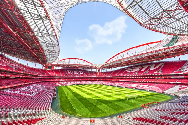 Lisboa Portugal Abril 2018 Visitando Estadio Luz Imágenes de stock libres de derechos